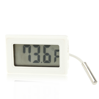 Mini LCD Indoor Digital Thermometer (Fahrenheit Display), White